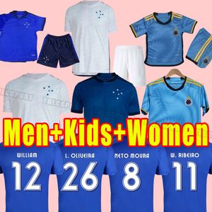 2023 Cruzeiro EDU BIDU Heren Voetbalshirts ADRIANO Home Away 3rd Korte Mouwen Voetbalshirts Vrouwen Meisje mannen kinderen volledige kits 2024