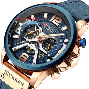 2023 Curren 8329 Montre Hommes Vente Chaude Montres À Quartz Garçons Mode Usine Livraison Directe Montres De Luxe Bracelet En Cuir Pour Hommes