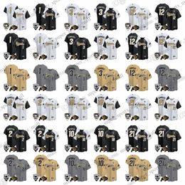 2023 Custom NCAA Colorado Buffaloes honkbalshirts 2 shedeur sanders 12 Travis Hunter 10 Xavier Weaver 3 Dylan Edwards 21 Shilo Sanders