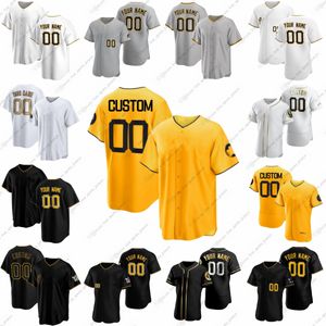 2023 Custom Pirates Roberto Clemente Baseball Maillots Vince Velasquez Jason Delay Austin Hedges Rodolfo Castro Ke'Bryan Hayes Drew Maggi Tucupita Marcano Mathia