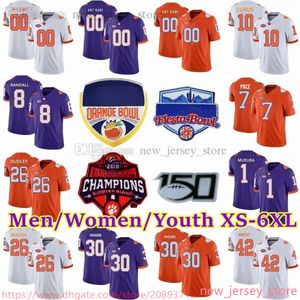 2023 Custom S-6XL NCAA Tigers Football Jersey 1 Will Shipley 50 Collin Sadler 26 TJ Dudley 93 Caden Story 7 Pace 10 Baylon Spector 71 McFadden Jersey Hommes Femmes Jeunes