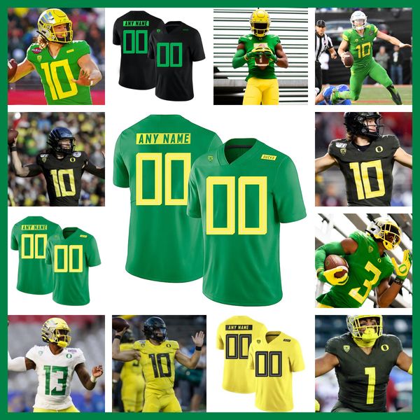 2023 Custom S-6XL NCAA Oregon Ducks Football Jersey 0 Bucky Irving 34 Aaron Smith 22 Noah Whittington 11 Troy Franklin 1 Kris Hutson 14 Justius Lowe Ryan Walk hommes jeunesse