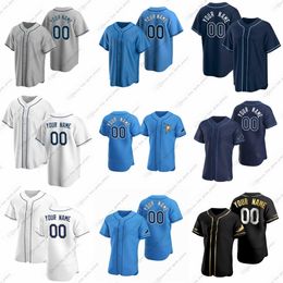 2023 Custom Shane McClanahan Rays Baseball Jerseys trokken Rasmussen Christian Bethancourt Brandon Lowe Isaac Paredes Taylor Walls Arozarena Lowe Raley Ramirez