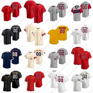 2023 Custom Shohei Ohtani Baseball Jerseys Trout Rendon Quijada Estevez Quijada Estevez Suarez Barria Anderson Canning Davidson