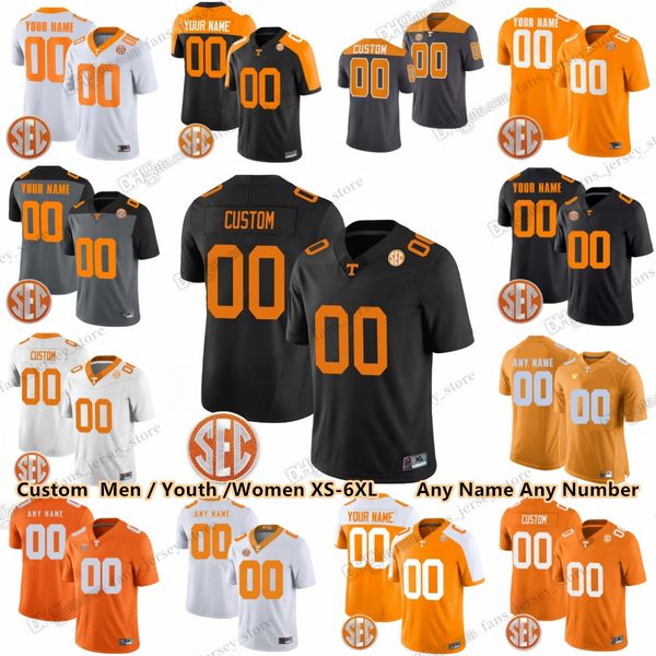 2023 Camisetas de fútbol personalizadas de los voluntarios de Tennessee Joe Milton III Jaylen Wright Ardilla Blanca Alvin Kamara Khalifa Keith Ramel Keyton Bru McCoy McCallan Jaylen