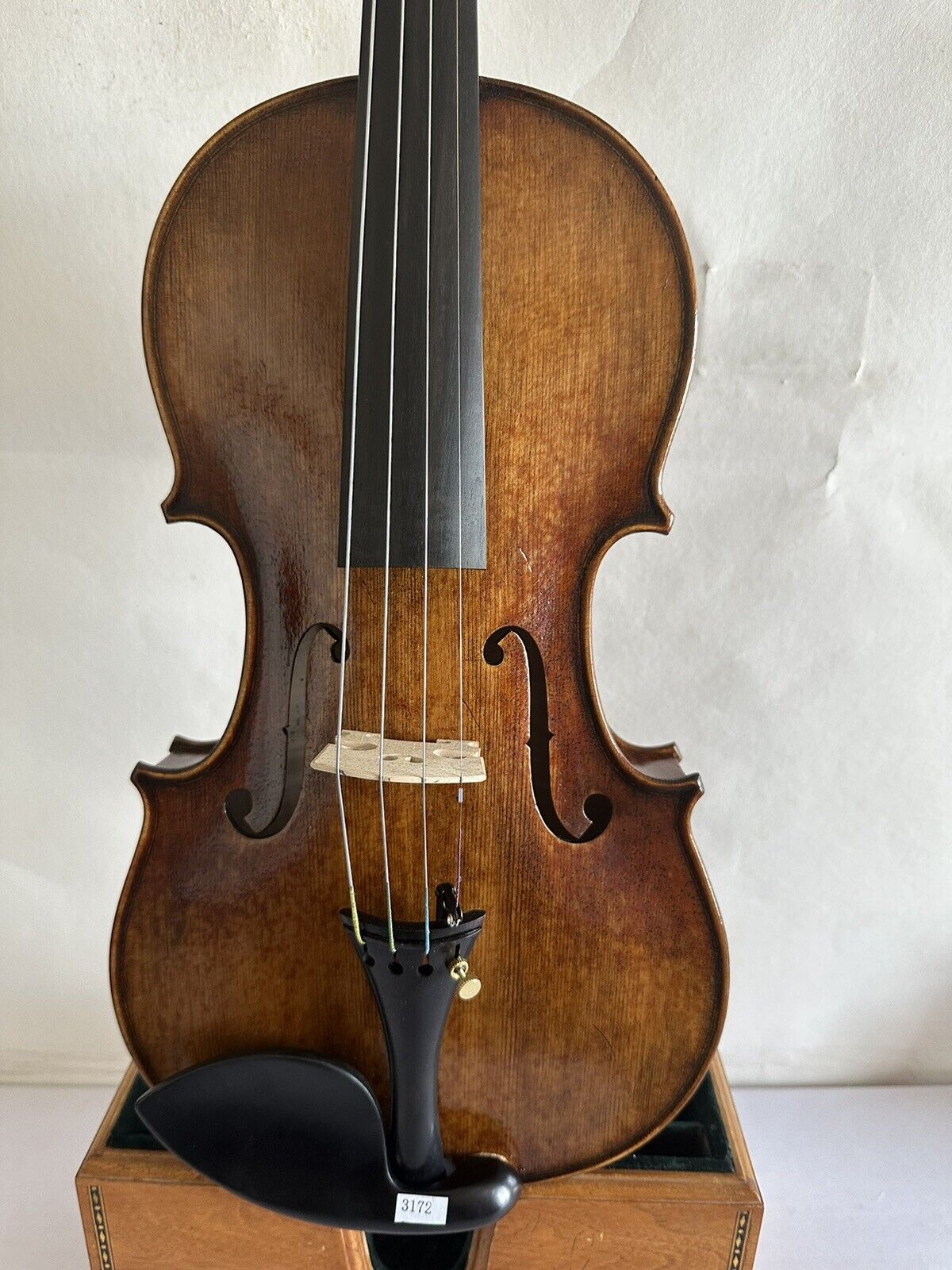 2023 Niestandardowe skrzypce 4/4 Solid Solid Foted Maple Back Spruce Górna ręka rzeźbiona ładny dźwięk K3172