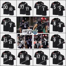 2023 Custom XS-6XL NCAA Cincinnati Bearcats voetbalshirt 1 Ahmad Sauce 5 Emory Jones 21 Corey Kiner 8 Xzavier Henderson 3 Deshawn Pace 12 Justin Harris