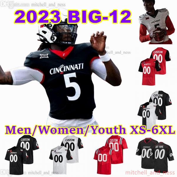 2023 Custom XS-6XL NCAA Cincinnati Bearcats Football Jersey 5 Emory Jones 1 Ahmad Sauce 21 Corey Kiner 8 Xzavier Henderson 3 Deshawn Pace 12 Justin Harris Lichtenberg