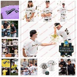 2023 CWS personnalisé Wake Forest Demon Deacons Maillot de baseball Joshua Hartle Seth Keener Gabe Golob Adam Cecere Zach Grace Nick Kurtz Wake Forest Maillots