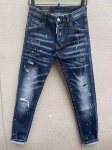 2023 D091 COOLGUY MAN JEANS tela microelástica características lavado de alto grado cremallera bordado decoración pequeña etiqueta de cuero