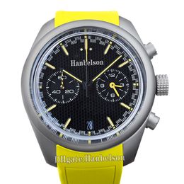 2023 Ontwerp Herenhorloge Racing stijl wijzerplaat Honingraat Mannelijke Klok Designer Japan Quartz Chronograaf Beweging Sport Fitness Polshorloge 43.5MM