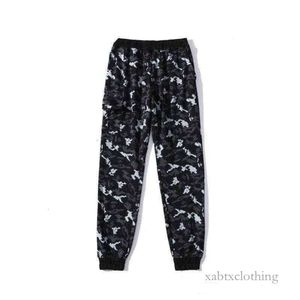 2023 designer Aape Camo-broek maat L Bijna nieuwe Aape Off Black Palace-legging