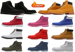 2023 Bottes de créateurs hommes Femmes Martin Luxury Boot Cowboy Blé Blé noir rouge blanc Olive Camo Botties Platform Sneakers O6563064