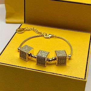 2023 Designer Armbanden F Small Man Diamond uniek design armband feestcadeau bruiloft match sieraden met box308t