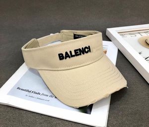 2023 Marca de diseñador Doble letra Tapa superior vacía Casual Visera de verano Sol Sombrero para hombre Deportes Mujeres Golf Tenis Playa al aire libre Diadema Snapback Basebal