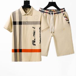 2023 designer marque hommes Polos costume T-shirt été décontracté motif de broderie classique short à manches courtes coton T-shirt vêtements pour hommes T-shirt pantalon costume