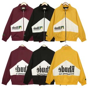 2023 Designer Brand Rhude Vestes Printemps Automne Hommes Casual Rhude Veste Coupe-Vent Couples Veste Extérieure Imperméable Mens Hoody Varsity 610