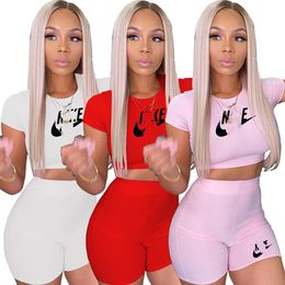 2024 Diseñador de marca Chándales Trajes de verano para mujer Tallas grandes 2XL Camiseta de manga corta Camiseta corta y pantalones cortos Conjuntos de dos piezas Trajes de jogging casual Ropa deportiva activa 7850-7