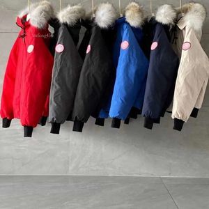 2023 Designer canadien hommes vers le bas Parkas vestes d'hiver vêtements de travail veste en plein air épaissi mode chaud maintien couple diffusion en direct oies vers le bas manteau