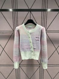 Cardigan de styliste pour femmes, pull-over, Polo, chemise à boutons, classique, lettre imprimée, mode régulière, décontracté, veste en tricot à manches longues, 2023