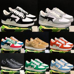 2023 Designer Casual Chaussures Faible pour Hommes Femmes Baskets En Cuir Verni Noir Blanc Bleu Camouflage Skateboarding Jogging Sports Star Baskets