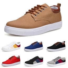 2023 Zapatos casuales de diseñador Zapatillas deportivas sin marca Nuevo estilo Blanco Negro Rojo Gris Caqui Azul Moda Zapatos para hombre Tamaño 39-47