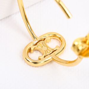 2023 Designer Circle Hoop oorbellen Luxe Nieuwste 18k gouden monogram Charm Women Stud Fashion Trend No Box
