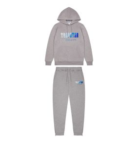 2023 Vêtements de créateurs Sweatshirts pour hommes Sweat à capuche Trapstar Blanc Bleu Couleur Ensemble de broderie avec pantalon de pull d'isolation en peluche pour hommes Pantalons à capuche pour femmes