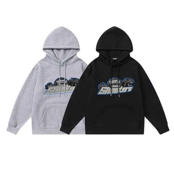 2023 Designer Clothing Mens Sweatshirts Sweat Hoodie Trapstar Flocks Patch Letter Force Ferture Zipper Long Set Fashion Streetwear Pullover Jacke Fashion