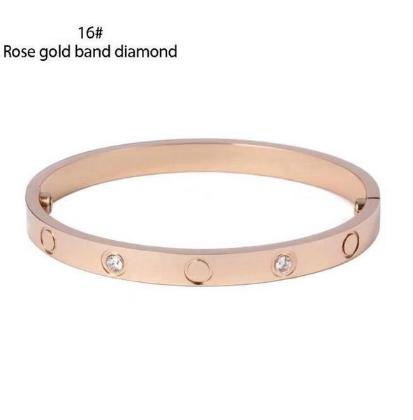 2023 bracelet de banlieue design bracelet de luxe pour hommes et femmes convient à toutes sortes d'occasions bracelets or argent rose incrustés de bracelets exquis
