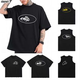 2023 Designer Corteizs t-shirt American Street Hip Hop Lettre Imprimer T-shirt À Manches Courtes Hommes Marque De Mode Été Lâche Col Rond Demi Manches Alcatraz gilet S5