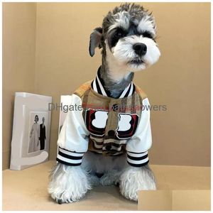 2023 Designer Clots de chien Accessoires de mode Automne et veste de baseball d'hiver Cat P HEPT INSATION DROP Livraison DHCF1