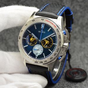 2023 Designer F1 herenhorloges Japan quartz uurwerk chronograaf sportklok man fitness polshorloges