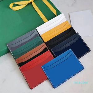 2023-Designer Fashion Card Holders 5 Card Slots Womens Men Purses Purse Double Face Credit Cards Coin Mini Wallets 2 Forme 12