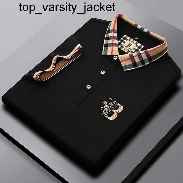 2023 Designer mode top vêtements d'affaires Polo col brodé détails manches courtes polo hommes multi-couleur hommes T-shirts polo