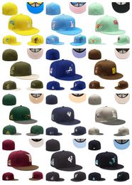 2023 Designer Chapeaux ajustés Chapeau de baseball brodé Toutes les équipes Logo Coton unisexe New Era Cap Snapbacks chapeaux rue Sports de plein air hommes tailles Bonnets Cap mix taille de commande 7-8