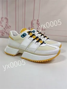 2023 Designer Flat Sneaker Trainer Casual schoenen Lederen witte letter Overlays modeplatform Heren Dames lage sneakers