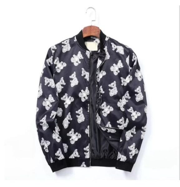 2023 Designer France Mens Vestes Fashion Brand Magas Luxury Imprime Cartoon Animal Veste de rue Overwir