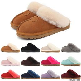 2023 Designer bont dames sandaal pantoffels sliders sandalen pluizig fuzzy pantoufle vrouw zachte slides slipper trainers muilezels platform slijtplekken winter laarsjes 35-45