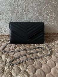 2023 Designer Handtasche Frauen Tasche Original Box Messenger Schulter Geldbörse Kette mit Kartenhalter Slot Clutch276D