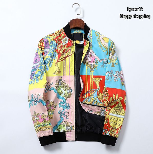 2023 Designer Haute Qualité Veste Veste pour hommes Printemps et automne nouvelle mode sportswear tout-match manteau Col montant motif de style ethnique top taille asiatique M-2XL