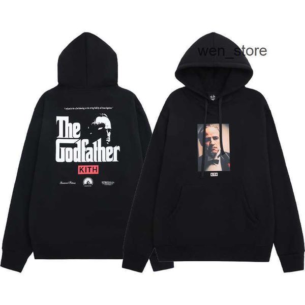 2023 Designer Sweat à capuche Kith Box Brodé Oversize Pulls Parrain Imprimer Correspondant Toison Lâche Ajustement Casual Haute Qualité Sweat à capuche 0GK9