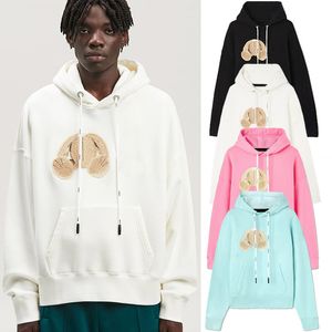 2023 Designer Sweats à capuche Hommes Femmes Sweat à capuche à manches longues Sweatshirts Bear Imprimé Pull Streetwear Mode Couple Palmes Angles Vêtements à capuche