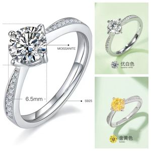 2023 designer sieraden ringen voor vrouwen desiner ring diamanten ring wit gouden roze blauw moissanite luxe ketting verlovingsring oorbellen designer voor vrouwen M02B