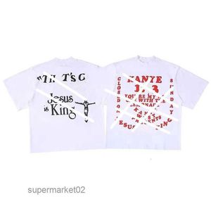 2023 Designer Kanyes Classic Hommes T-shirts Peace Dove Femmes Mode High Street T-shirts Tissu d'impression Faire de l'artisanat à manches courtes6ivd