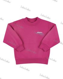 2023 designer enfants garçons filles sweats à capuche oversize sweat à capuche français classique lImpression brodée en lettres d'abricot NECK PULLOVER streetwear baseball