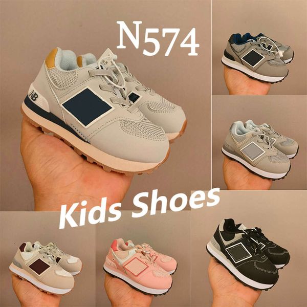 2023 Designer Kids Running Chaussures 574 Chaussures de sport décontractées chaussures de course à lacets à lacets à basse coupe à basse couture