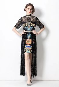 2023 Designer Dames Casual Dress Summer Fashion Brand Dames gebreide katoen V-hals Solid sexy jurk maat M-XXL