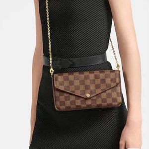 2023 Designer Luxe Tassen dames handtas schoudertas portemonnee metalen ketting messenger bag