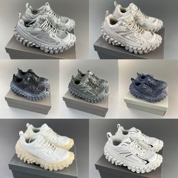 Baskets de luxe décontractées de styliste, chaussures surdimensionnées, grises, 2023